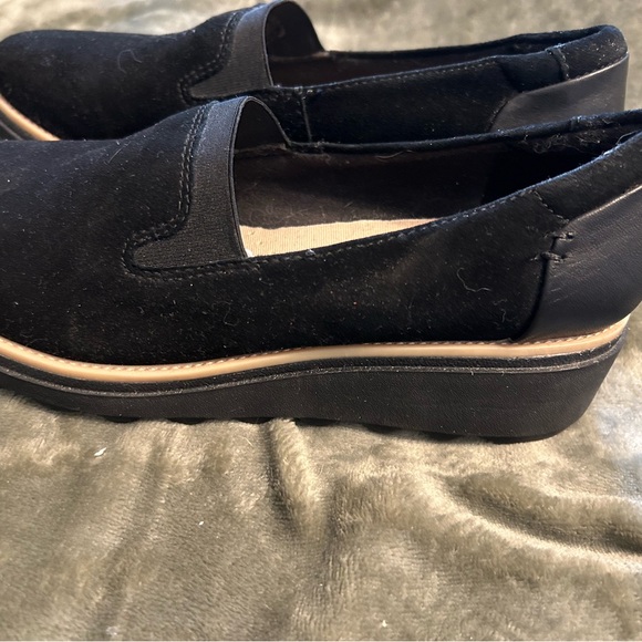 Black easy to slip on women’s loafers - Picture 2 of 3